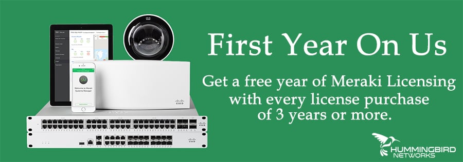 meraki free license promo